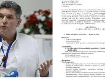Opća bolnica u Sarajevu traži anesteziologa: Šta je sa 13 ljekara koji su 2021. došli iz KCUS-a