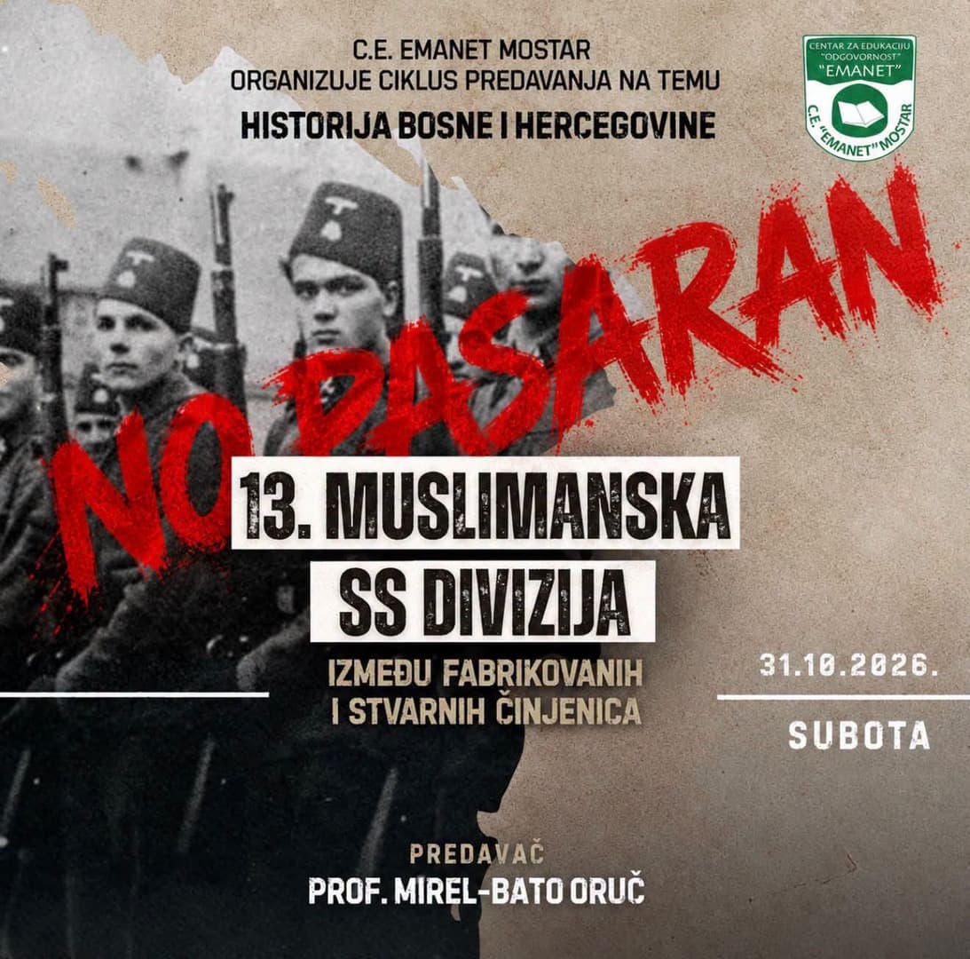 GO SDP Mostar: “Nema mjesta za rehabilitaciju nacizma i SS jedinica, MUP HNK mora reagovati!” - slika 1