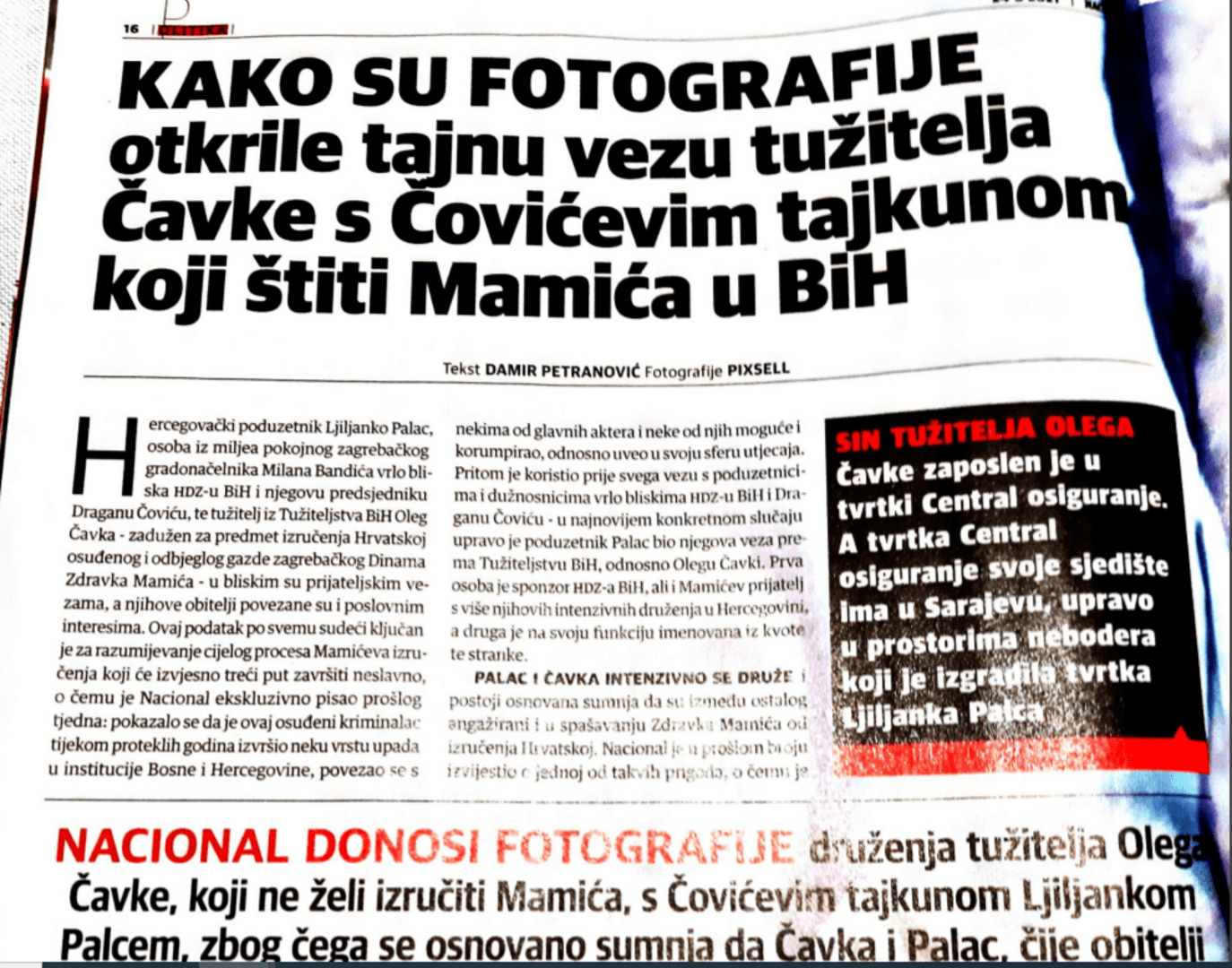 Nacional: Novi detalji uloge Olega Čavke u slučaju Mamić - slika 1