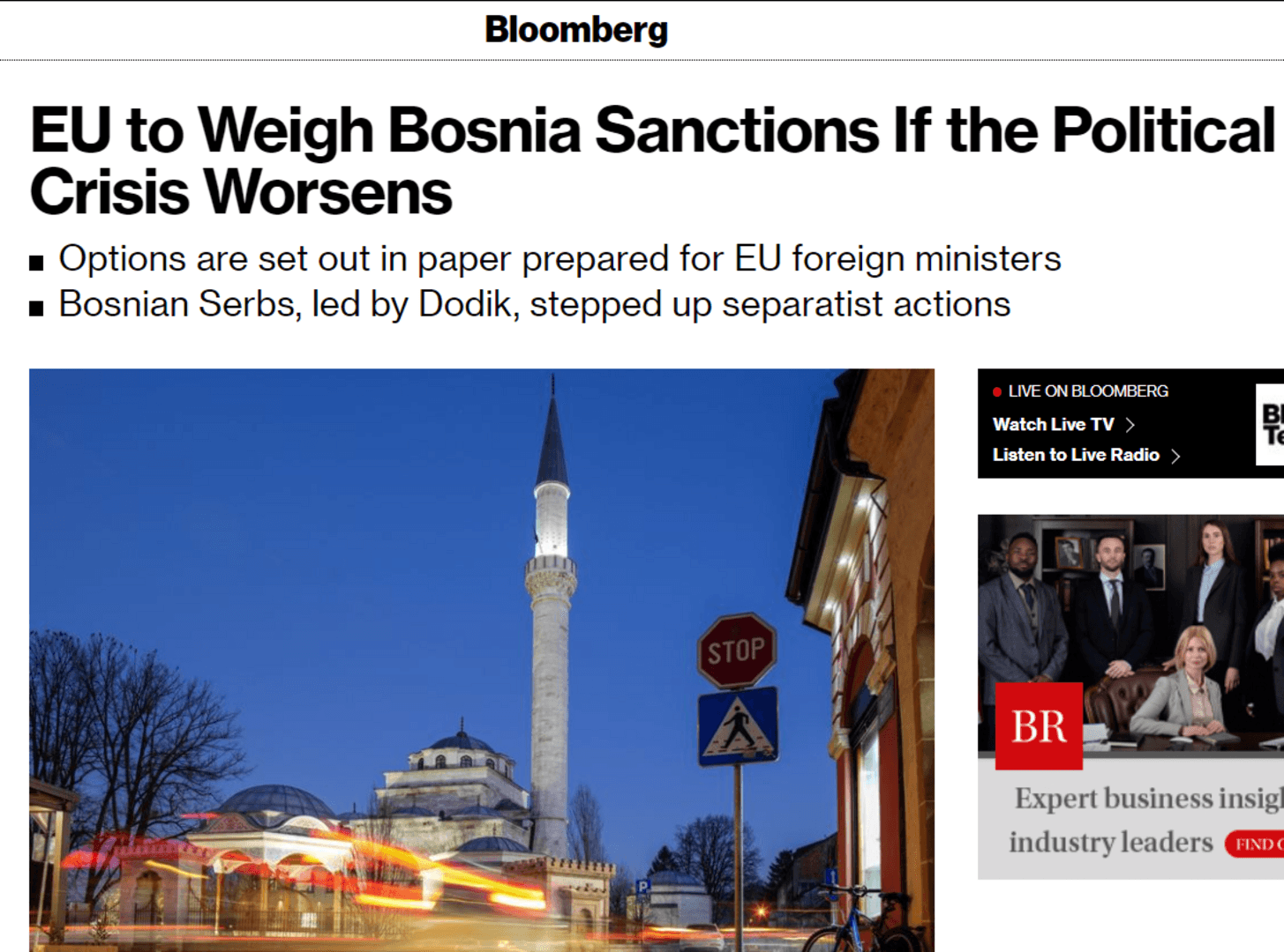 EU spremila sankcije Dodiku - slika 1