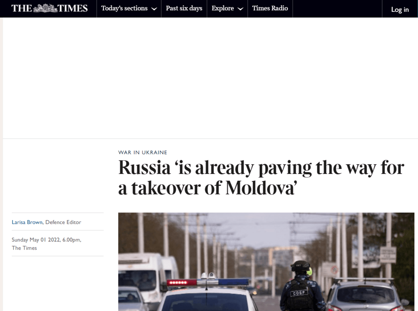 The Times: Rusija sprema napad na Moldaviju i prodor na Balkan - slika 1