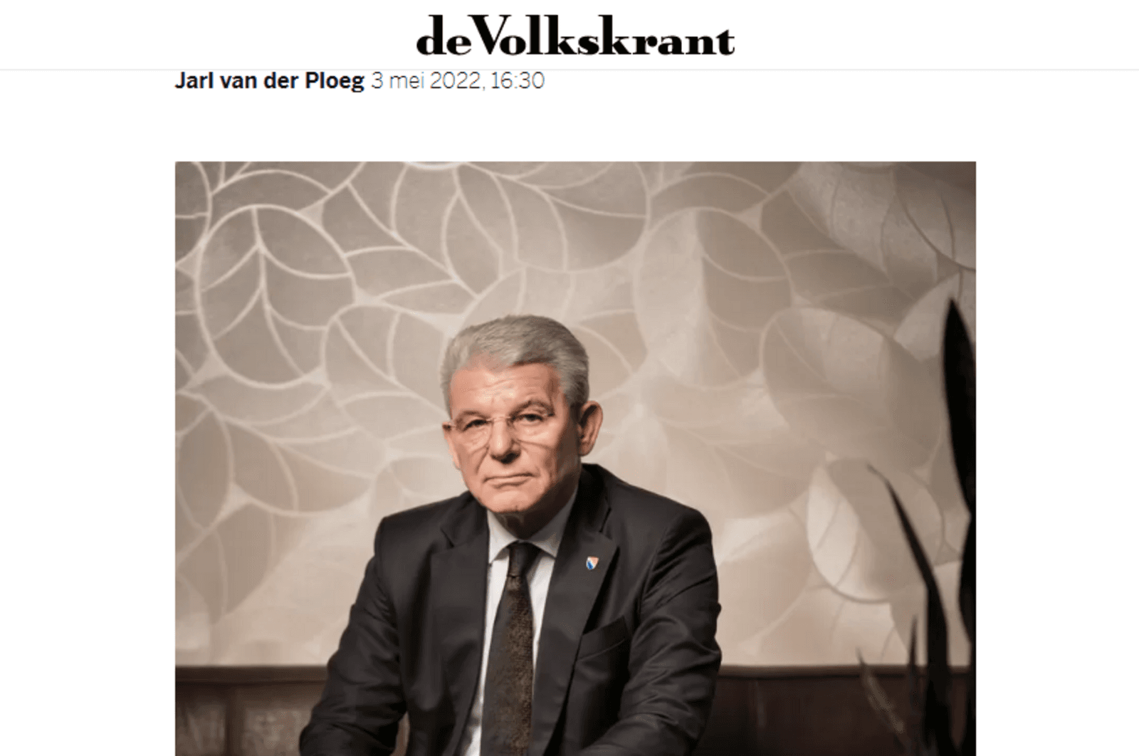 Šefik Džaferović za De Volkskrant: EU i NATO su naš izlaz - slika 1