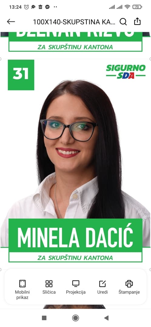Minela Dacić: Dužnost svake mlade osobe je da se bori - slika 1
