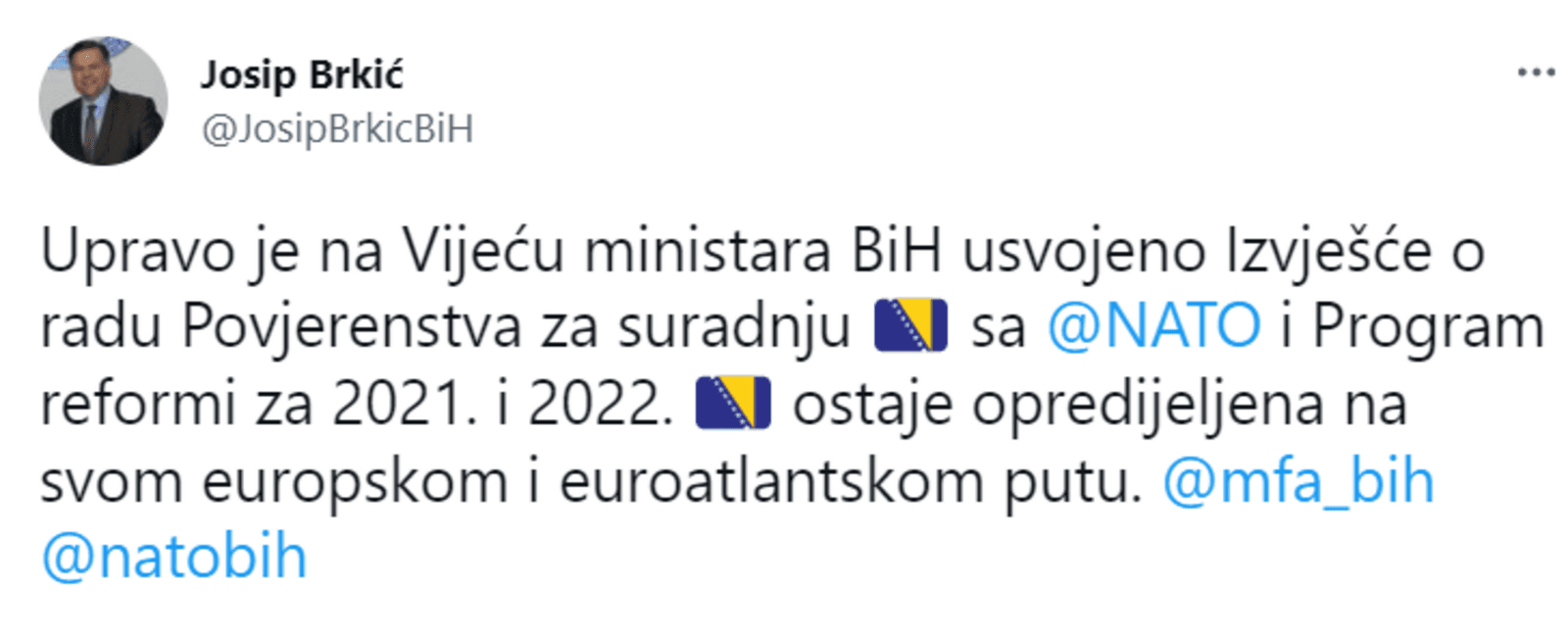 Vijeće ministara usvojilo izvještaj o saradnji s NATO - slika 1