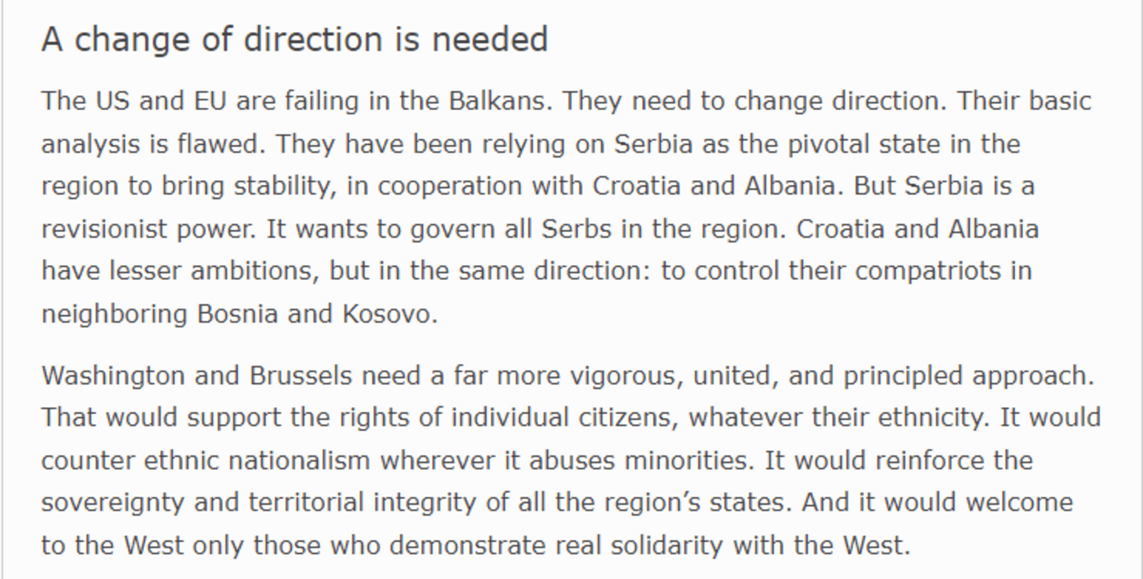 Serwer: Dok Zapad udovoljava Vučiću on gradi "Veliku Srbiju" - slika 1