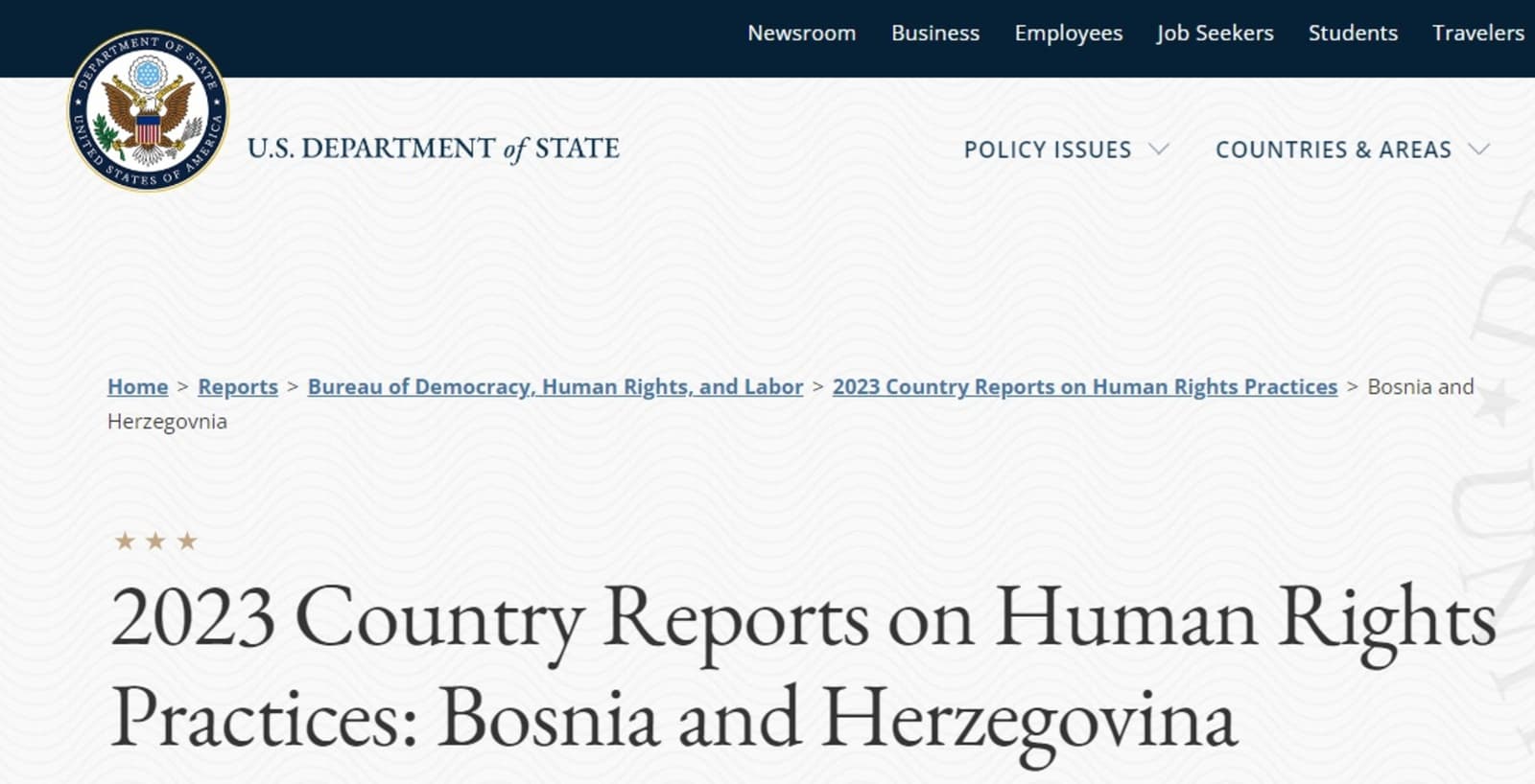 State Department: Dodik ugrožava ustavni poredak BiH - slika 1