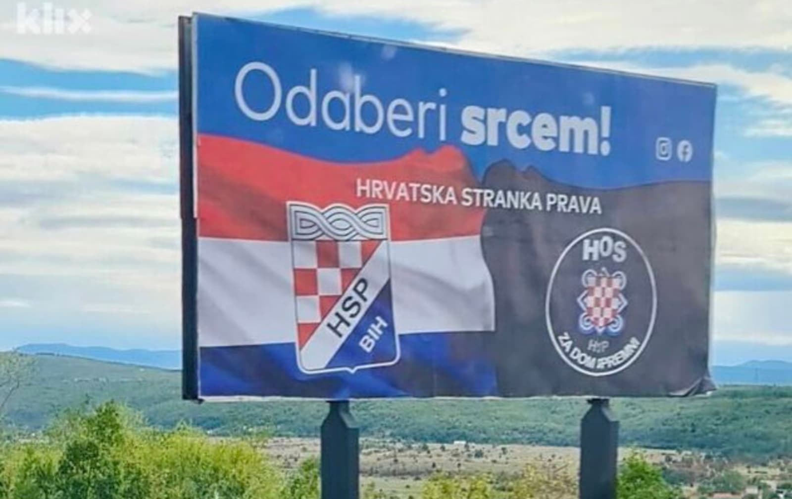 HSP zbog ustaškog pozdrava na predizbornom plakatu kažnjen s 30.000 KM - slika 1